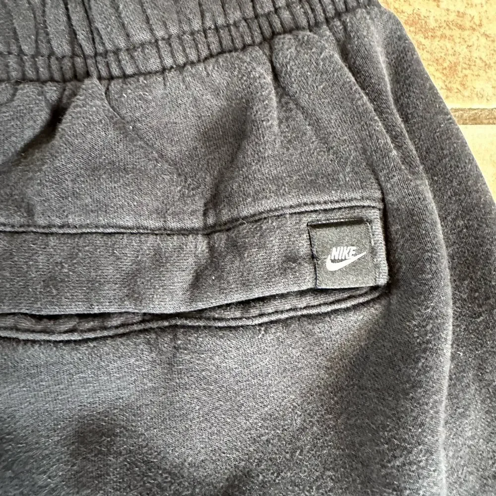 Nike Black Sweatpants Size Large Just Do‎ It Basic Logo Elastic Waist Pull On